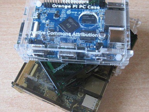 orange pi pc slimline clip case computer 3d print model - Mito3D