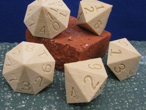 twelve sixteen sided dice openscad 3d print model - Mito3D