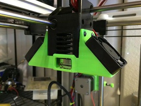 um2 e3dv6 de montaje en conducto del ventilador la impresora partes 3d print model - Mito3D