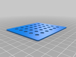 6x5 array 6mm holes 1mm thick tool holders boxes customized 3d print model - Mito3D