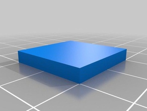 rapida 3mm test quadrato finiture di superficie inferiore aspetto 3d la stampa 3d print model - Mito3D