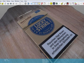 lucky strike cuadro de advertencia debe mayores 21 conseguir alimentos beber ecigarette 3d print model - Mito3D