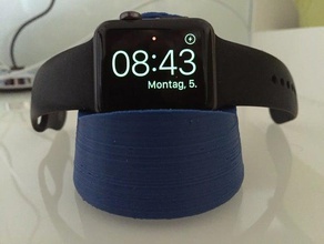 apple watch muelle de carga 38mm gadgets 3d print model - Mito3D