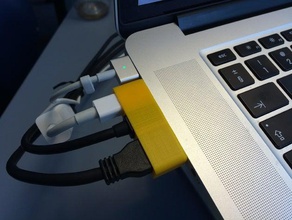 macbook pro 15 retina cable dock office 3d print model - Mito3D