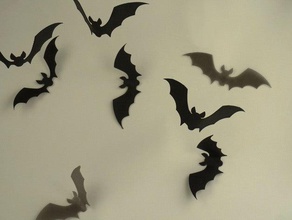 appartamento pipistrelli arredamento nero classico faberdasher faberdashery di halloween prop sfumato 3d print model - Mito3D