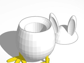 eierdoos decor bunny klein doosje 3d print model - Mito3D