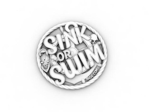 sink swim signs logos 3d print model - Mito3D