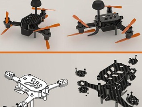 SPK 140 y6 mikro fırçasız gerçek multirotor rc araç drone çerçeve quadcopter 3d print model - Mito3D