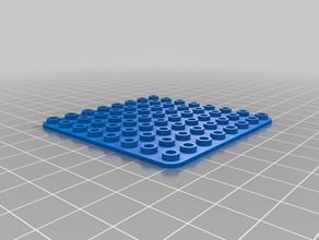 8x8 base plate construction toys customized 3d print model - Mito3D