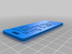sizer etiketi organizasyon özelleştirilmiş 3d print model - Mito3D