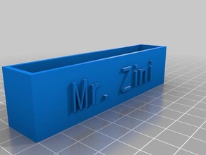 houder voor visitekaartjes office maat 3d print model - Mito3D