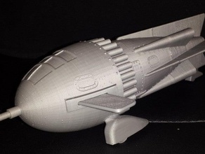 flash gordons foguete brinquedos jogos 3d print model - Mito3D