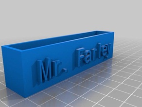 titular farley office personalizado 3d print model - Mito3D