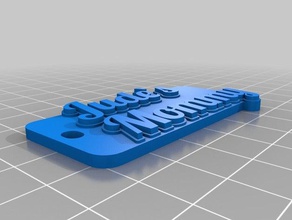 judesmom keychain organization customized 3d print model - Mito3D