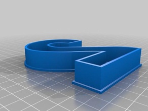 a forma di cookie cutter numero 2 cucina pranzo 3d cookiecutter i 3d print model - Mito3D