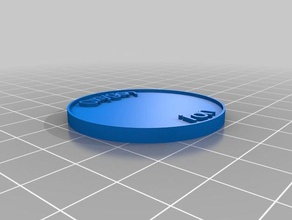 zuurstof ionen munten badges maat 3d print model - Mito3D