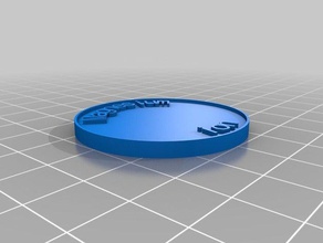 ione magnesio le monete distintivi personalizzato 3d print model - Mito3D
