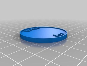 boor-ion munten badges maat 3d print model - Mito3D