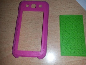 s3 lego caso móvil teléfono 3d print model - Mito3D