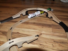 clutch rails ikea toys games railway turnout 3d print model - Mito3D