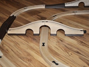ikea afwerking brug elektrische treinen van brio speelgoed spelletjes spoorwegen 3d print model - Mito3D