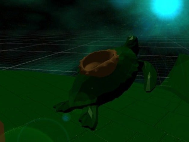 torton starship dieren ruimteschip schildpad virtual reality 3D print model - Mito3D