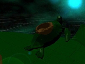 torton starship animals spaceship tortoise turtle virtual reality 3d print model - Mito3D