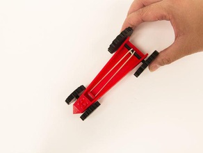 rubber band-aangedreven auto 3d afdrukken 3d print model - Mito3D