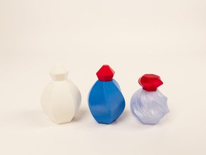 botella de perfume iteraciones 3d impresión 3d print model - Mito3D