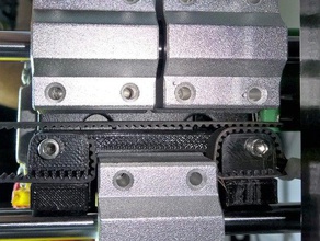 hictop x-axis belt holder repairrework 3d printer parts 3d print model - Mito3D