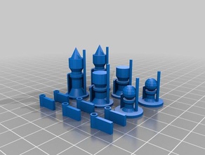 catan 3d cavalieri giocattolo gioco accessori settlersofcatan i coloni di pezzi 3d print model - Mito3D