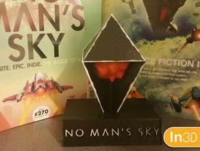 no mans sky atlas stand video games 3d diamond irl nms space game 3d print model - Mito3D