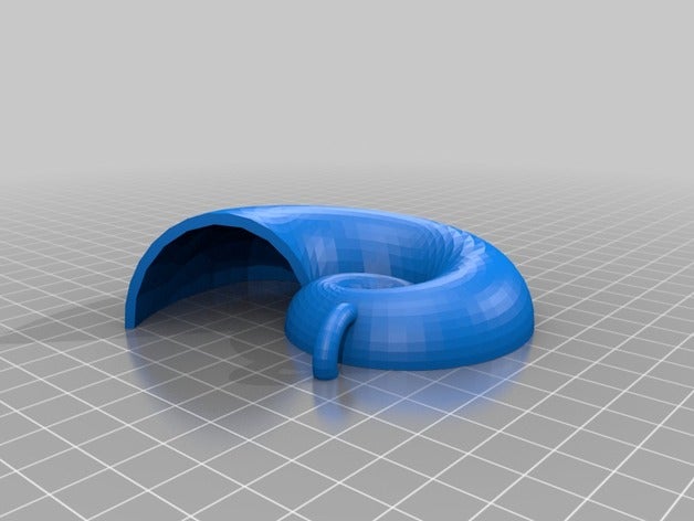 concha de nautilus ursula la placa arte 3D print model - Mito3D