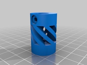 8mm-5mm flexible coupling 3d printing customized 3d print model - Mito3D