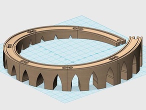 curved incline rails ikea brio railway toys games bridge train 3d print model - Mito3D