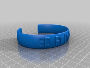 Impresora 3d las pulseras personalizado 3d print model - Mito3D