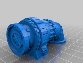 illudium q-36 pipeline di terreno oggetti scena 40k olio i tubi raffineria scifi wargame warhammer 3d print model - Mito3D