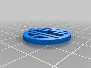 mi monograma personalizado colgante swc joyería 3d print model - Mito3D