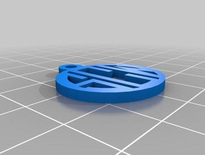 mi monograma personalizado colgante joyería 3d print model - Mito3D