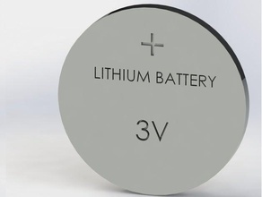 de célula tipo moeda lítio bateria modelo engenharia circuito diy electonic eletrônica 3d print model - Mito3D
