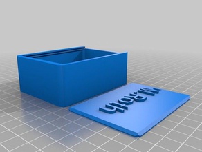 mroth özelleştirilmiş yuvarlak kutu büyük Kapak Metni kaplar 3d print model - Mito3D