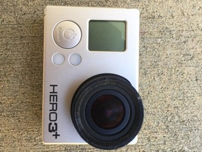 gopro hero 3 4 lens protector camera 3d print model - Mito3D