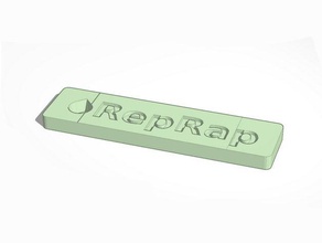 reprap logo Anahtarlık 3d baskı 3d print model - Mito3D