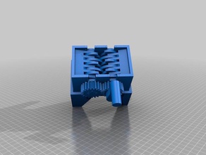 permanent de la déchiqueteuse 3d l'impression cutter expérience expérimentale manivelle main mini broyeur bureau équipement table 3d print model - Mito3D