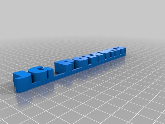 mijn aangepaste 3d-naam van de plaat beelden 3D print model - Mito3D