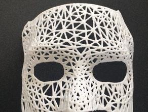 voronoi maske 3d baskı 3d print model - Mito3D