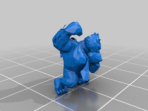 ssbb donkey kong 3d impressão dk mario nintendo super smash bros wii 3d print model - Mito3D