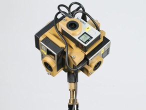 ver2 360 sphérique vidéo de montage gopro hero34 caméra 3d print model - Mito3D