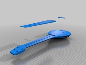 kabak ukulele şeklinde müzik 3d print model - Mito3D