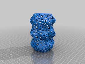 voronoi wavetube math art 3d print model - Mito3D